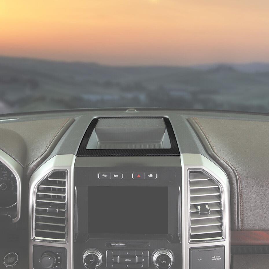 Carbon Dash Center Console Storage Box Frame Covers Trim For 2015-2020  for ford  F150