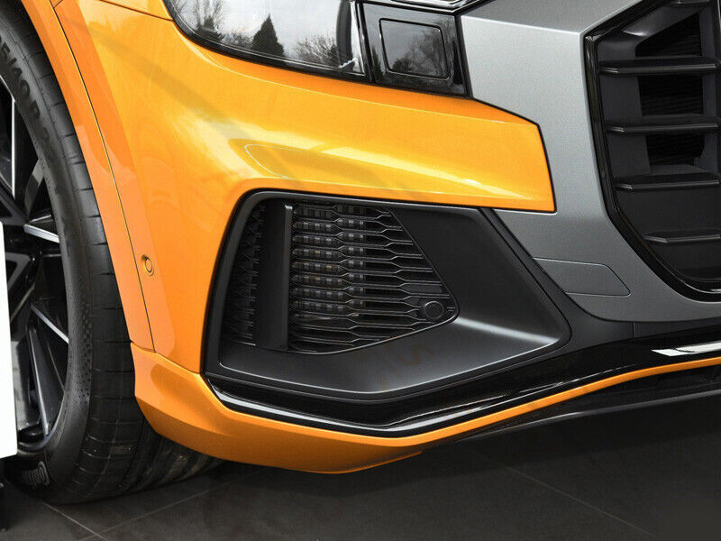 for Audi Q8 2019-23 Replace Right Side Front Bumper Fog Lamp Grille Cover Black