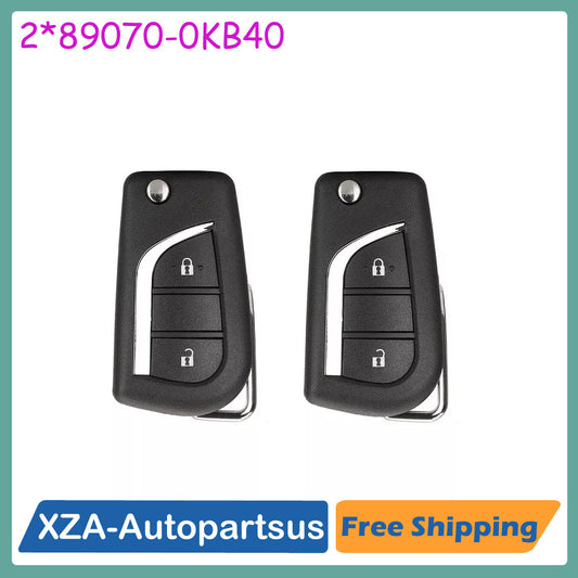 2 x for smart keyless Remote Key fob BA2TA H-13689 for Toyota Hilux 2015-2020 433mhz Q