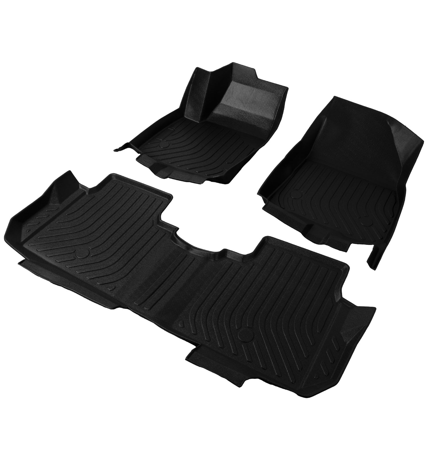 Black Floor Mats All Weather TPE Carpets Liner for Blazer 2019-2024 v