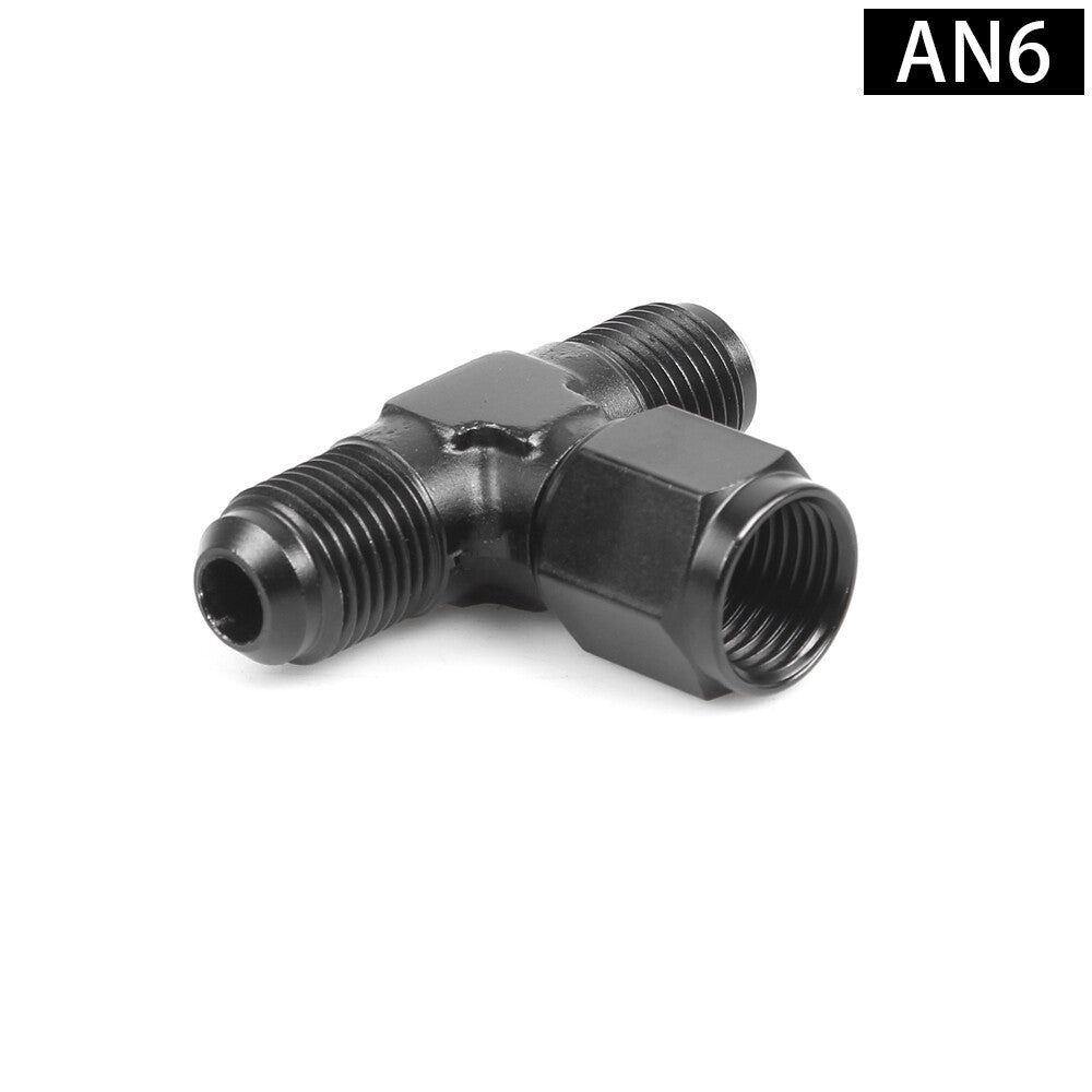 AN4/AN6/AN8/AN10/AN12 Male Tee Adapter Female Swivel on Side T Piece Fitting Q