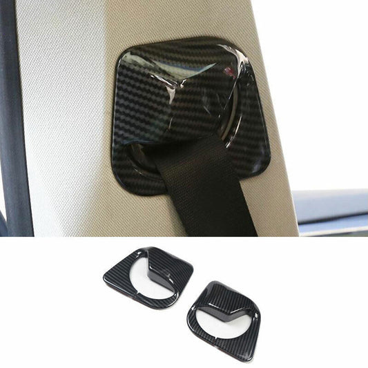 for BMW X3 G01 2018-2021 ABS Carbon Fiber Inner for Seat Belt Adjustment Cover Trim