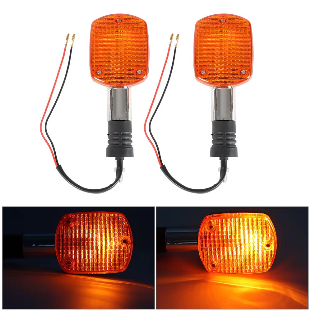 Pair Car Front Turn Signal Indicators Fit for Honda V45 Magna VF750C VF700C Q