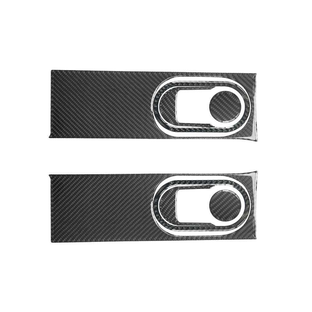 8X Carbon Fiber Rear Door Frame Trim for Jeep for Wrangler 2007-10