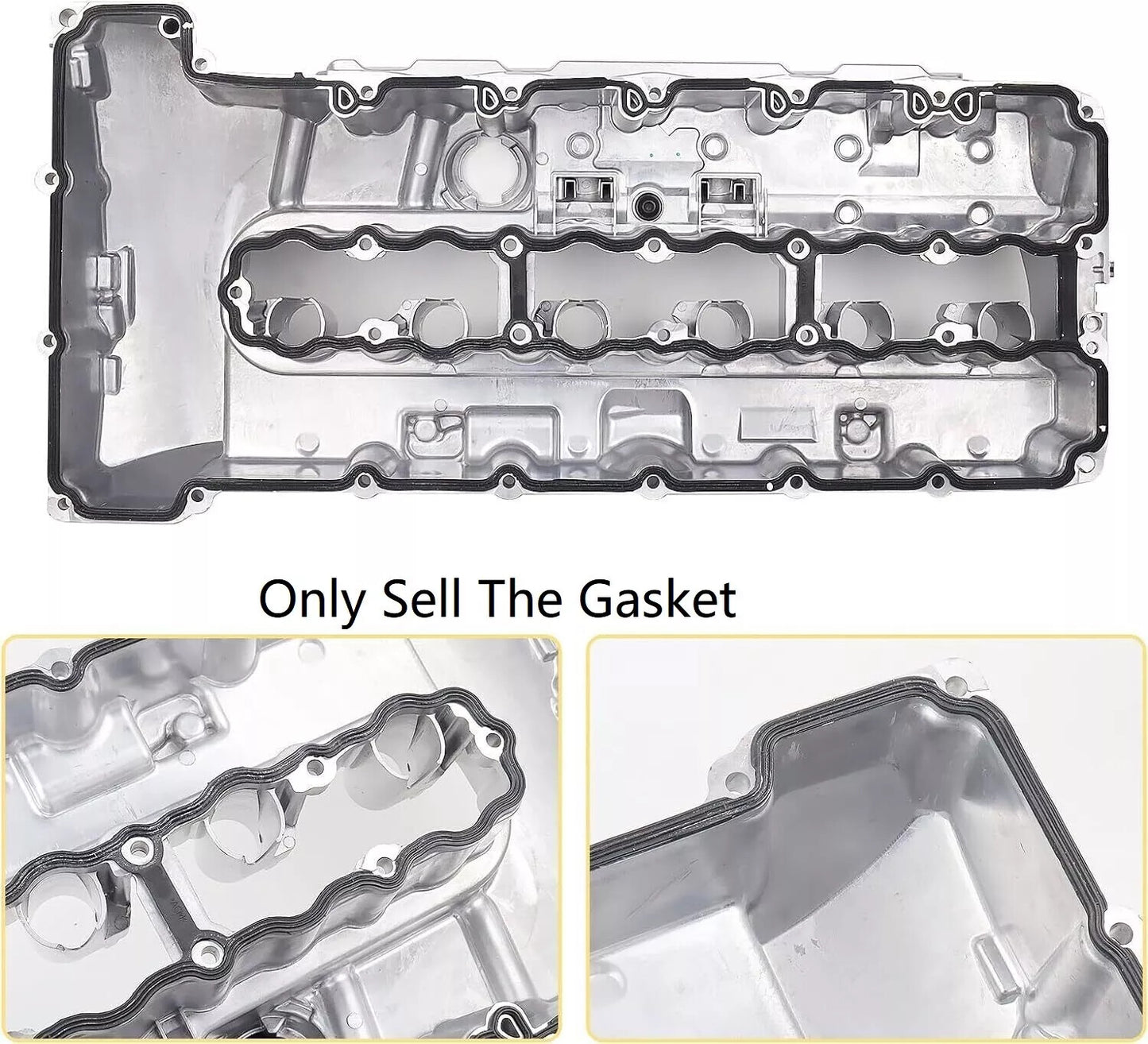Valve cover gasket 11127565286 is suitable for 135i, 335i, 535i, 740i, E82, E92, E90, Z4, X6, and 3L models. n