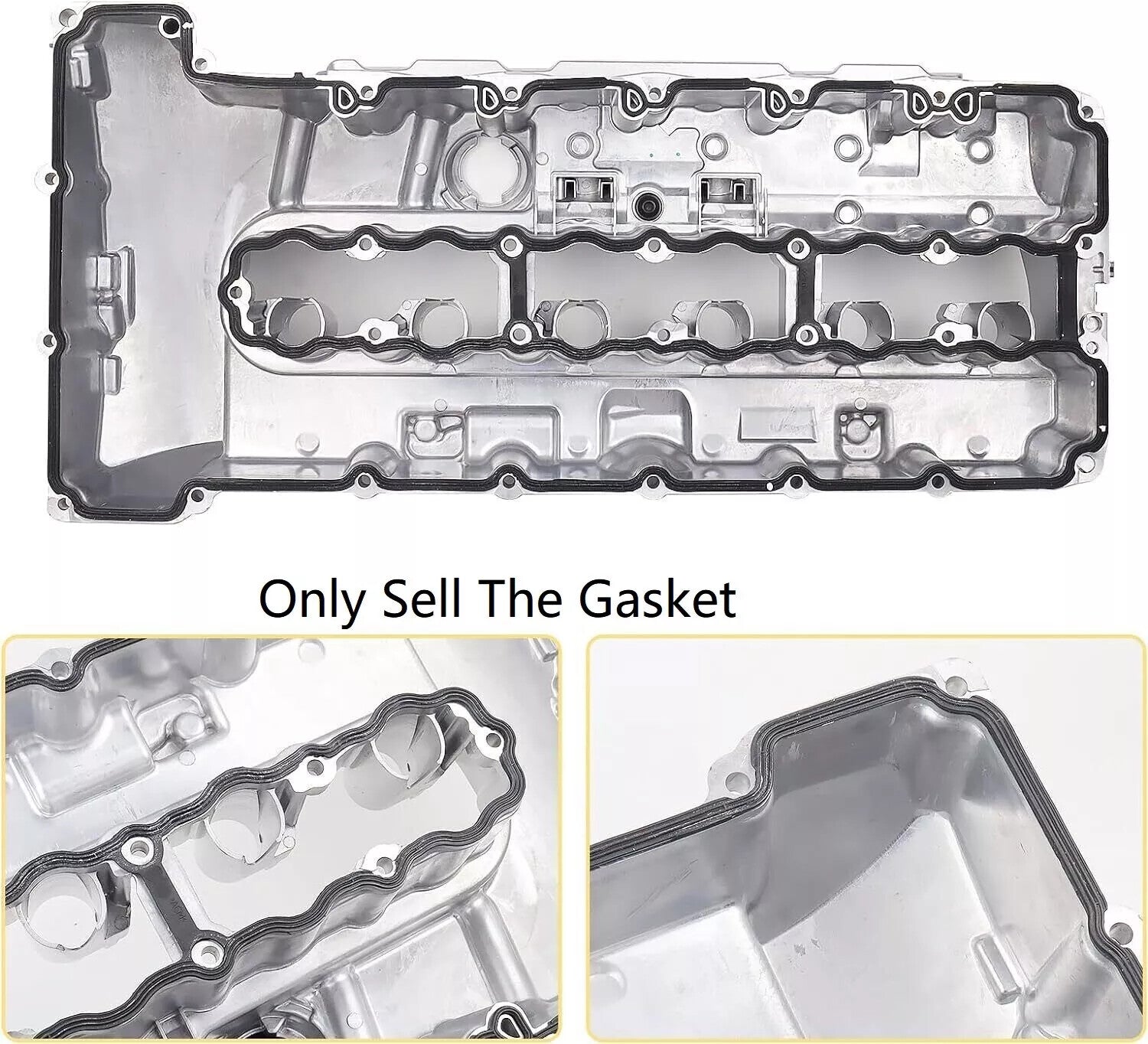 Valve cover gasket 11127565286 is suitable for 135i, 335i, 535i, 740i, E82, E92, E90, Z4, X6, and 3L models. n