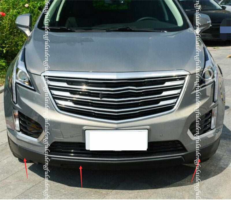 for Cadillac XT5 2016-2021 Black Front Bumper Spoiler Lip Splitter Bodykit Refit