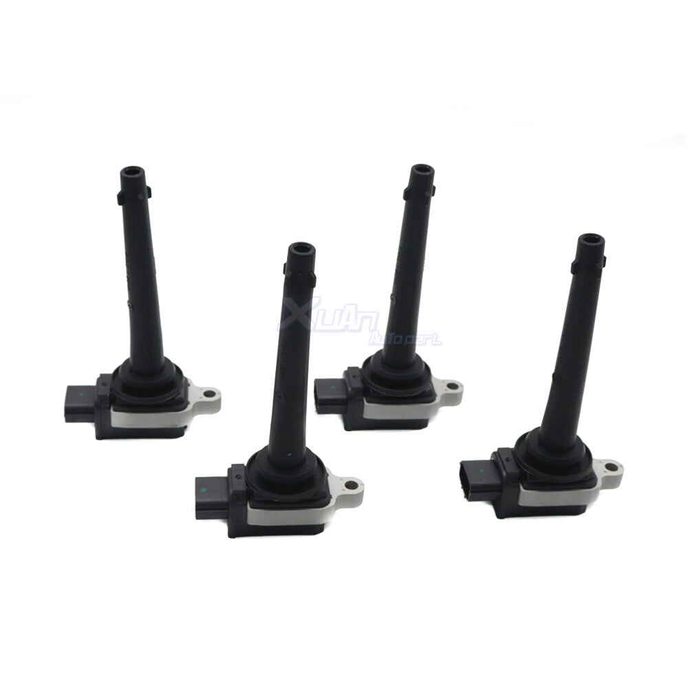 4 Brand New Top Ignition Coil Packs for Micra Note NV200 Tiida X-trail Sentra- v