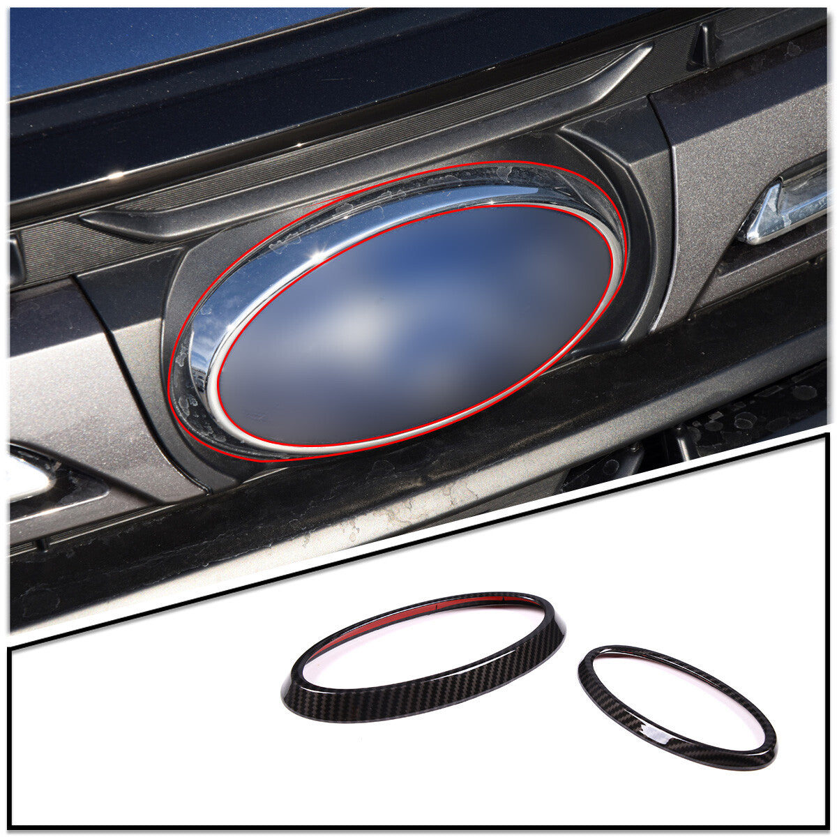 Silver Front Fog Lamp Grille Trim for E-Class W213 16-20 US- v