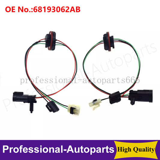 Left/right headlight wiring harness for Dodge for Ram 1500 2500 quad halogen lamps