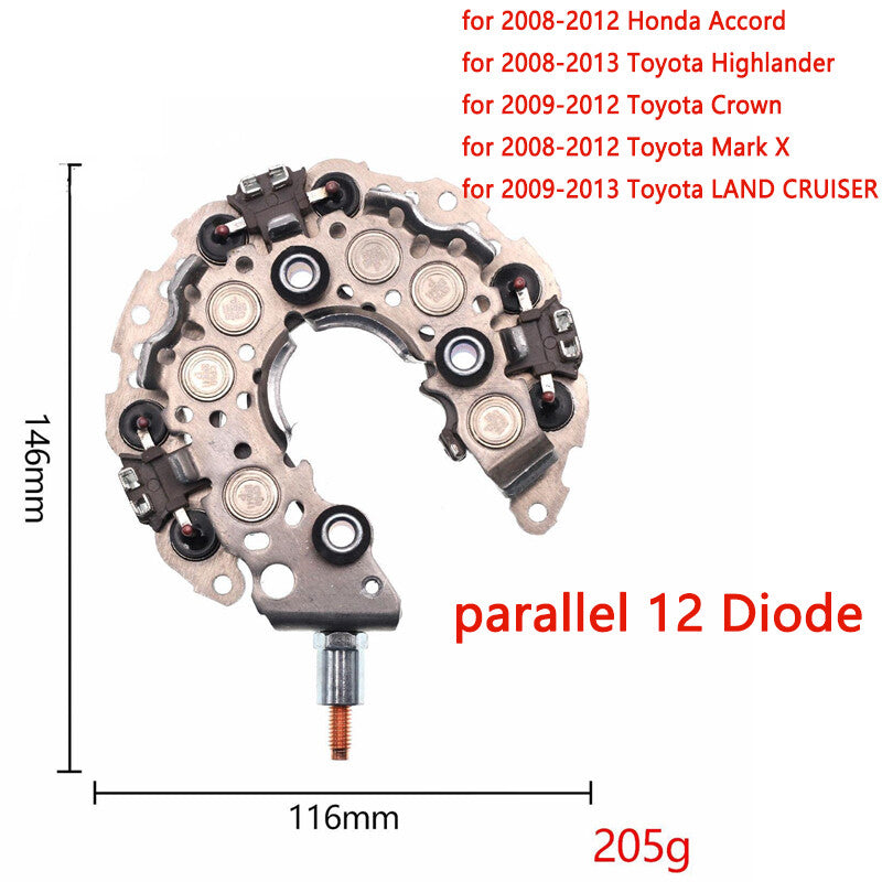 for Honda Accord  for Toyota Crown  Mark X Car Alternator Rectifier Diode Bridge