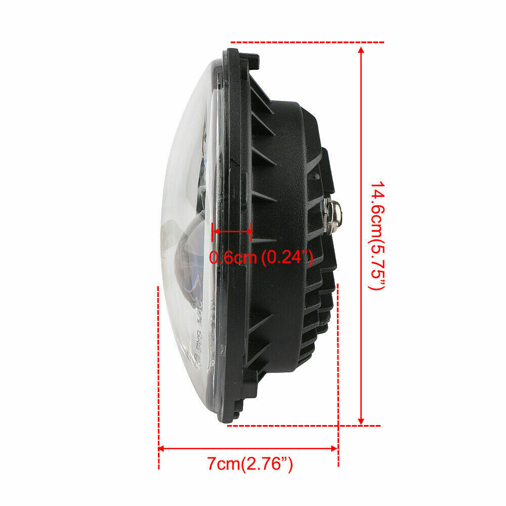 Motorcycle LED 5-3/4 inch headlight with turn signals suitable for Motor Sportster XL 1200 883