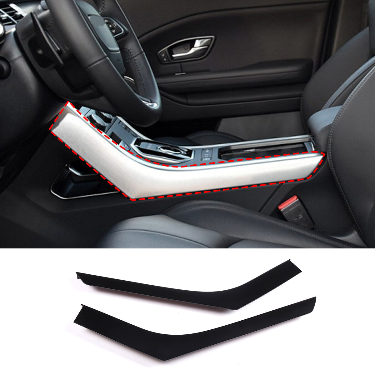 Black alloy phone holder decoration suitable for LR for Defender 90 110 2020-2023- v