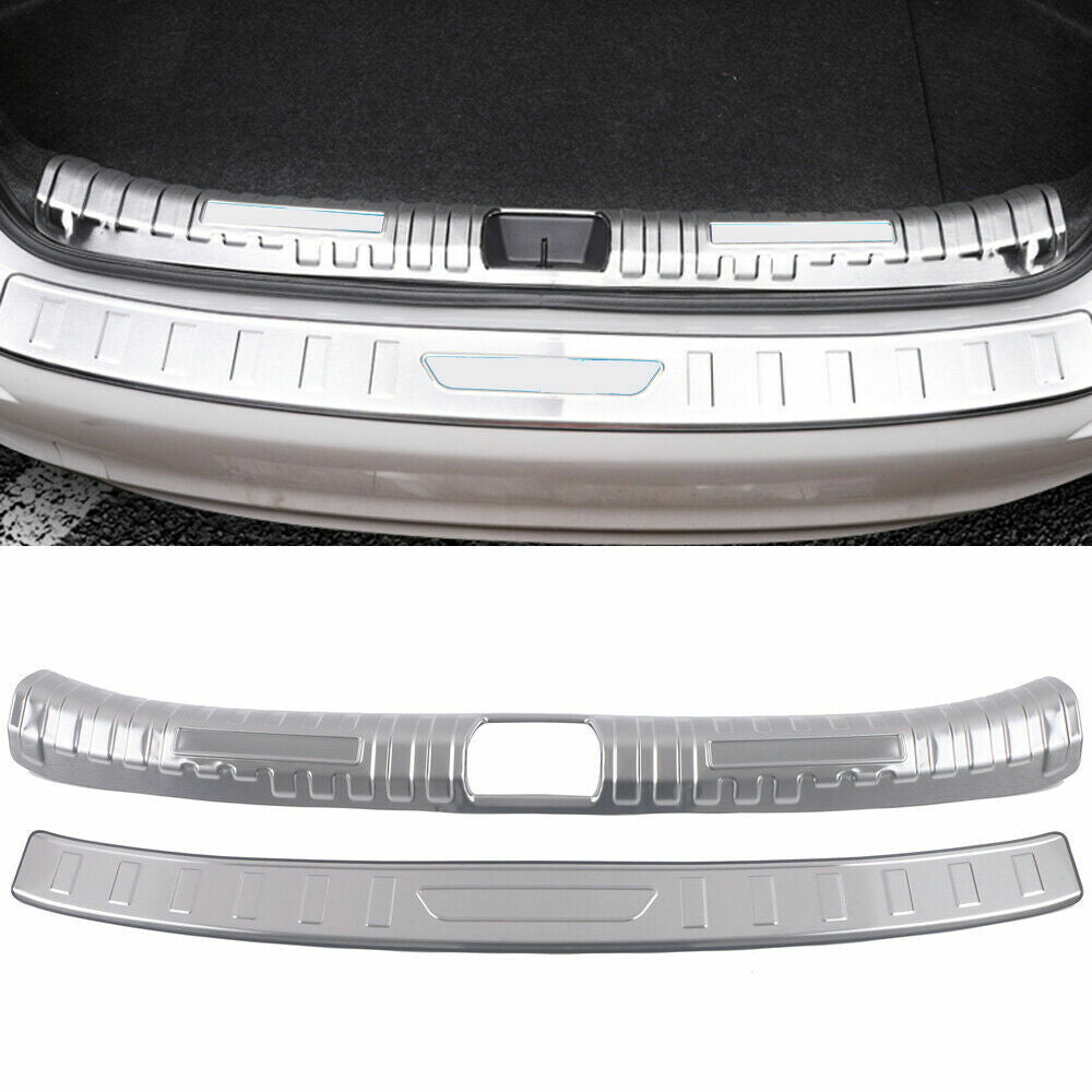 for Honda for Civic 2022-23 Silver Steel Rear Guard Trunk Plate Sill Protector Cover