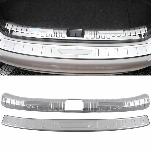 for Honda for Civic 2022-23 Silver Steel Rear Guard Trunk Plate Sill Protector Cover