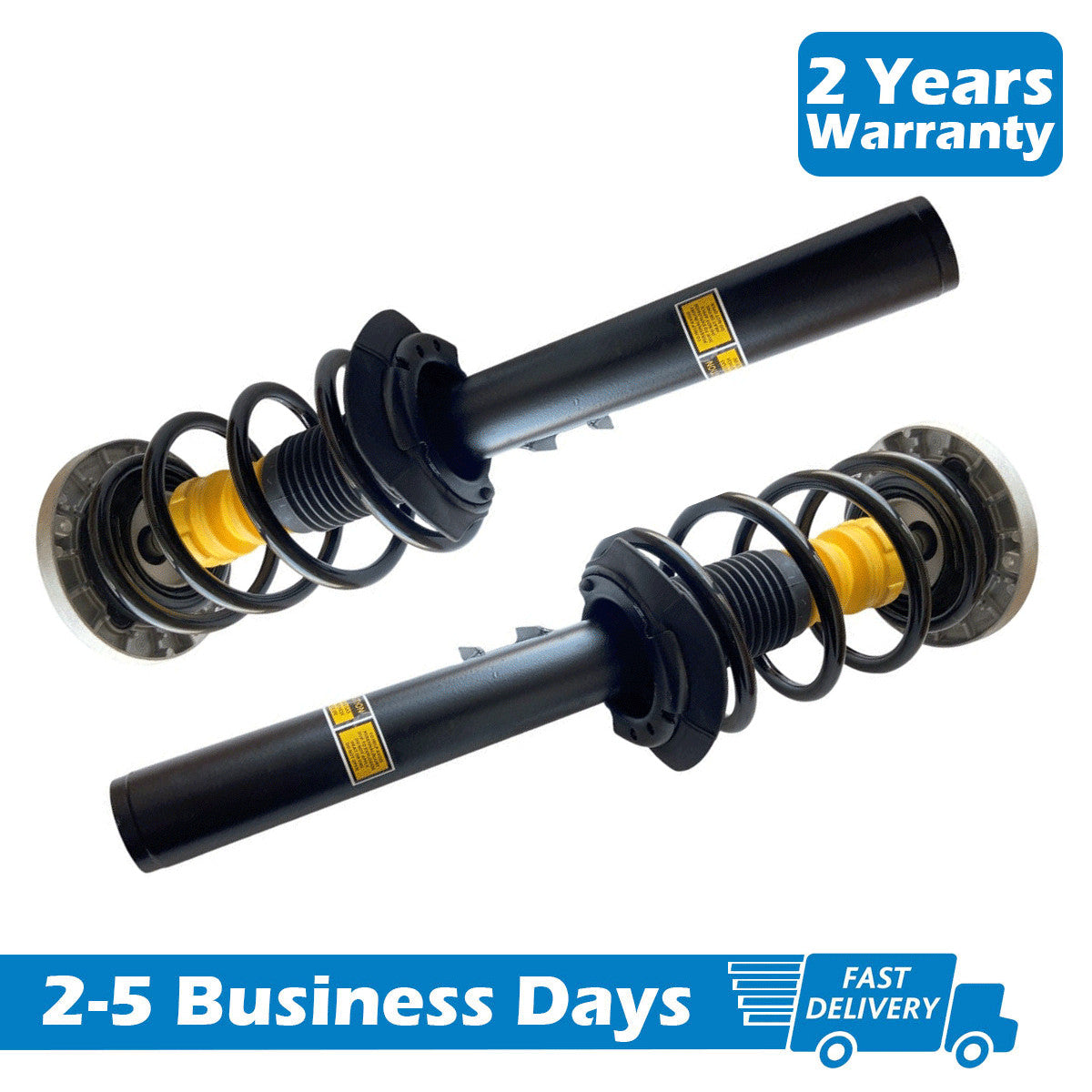 A pair of front shock absorber coil spring struts with EDC for BMW X3 F25 11-17 and X4 F26 2015-18