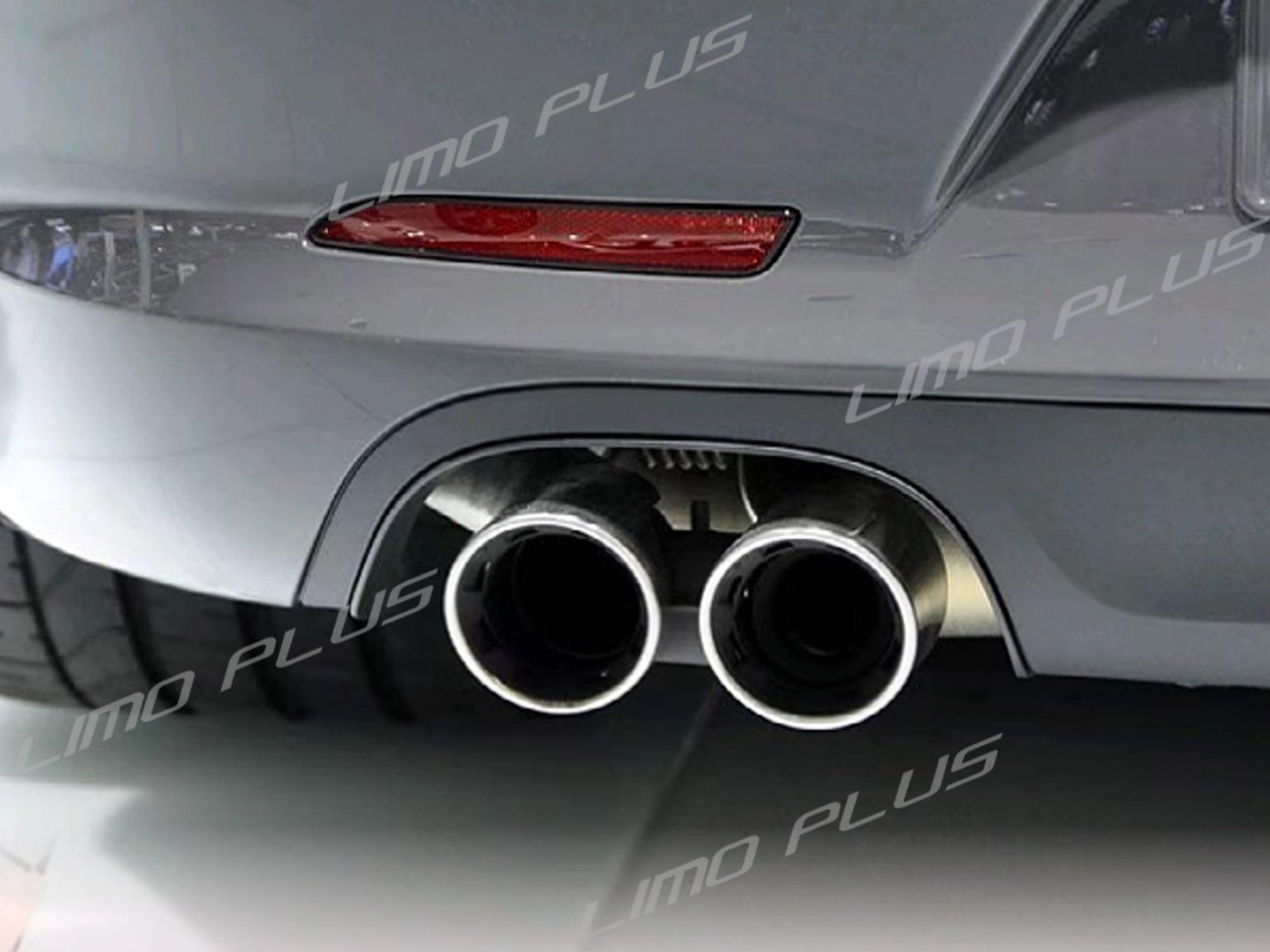 Chrome Exhaust Tips Muffler Pipe for Porsche for 911 Carrera 991.2 NON-PSE 2016-2018 Q