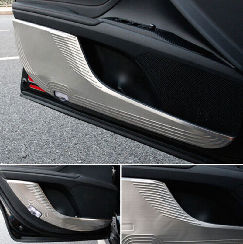 for Camry 2018-2022 Silver Titanium Inner Door Anti-Kick Panel Cover Trim n
