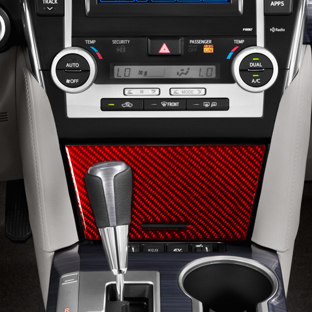 Red Carbon Fiber Steering Wheel Button Cover Trim for Mazda MX-5 Miata 2009-2015 v