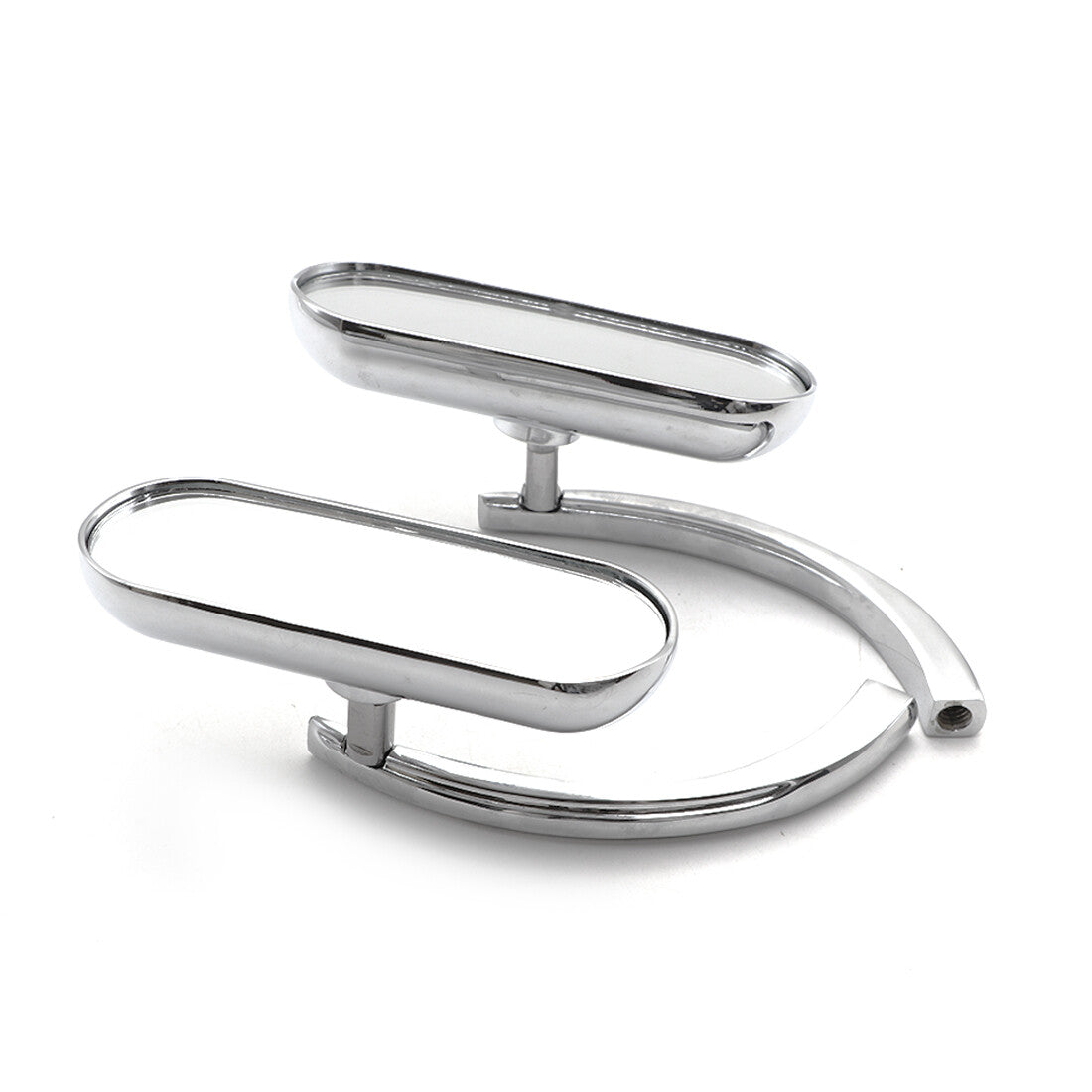 Motorcycle Chrome for Mini Oval Mirror for Harley Dyna Softail Sportster Touring Q