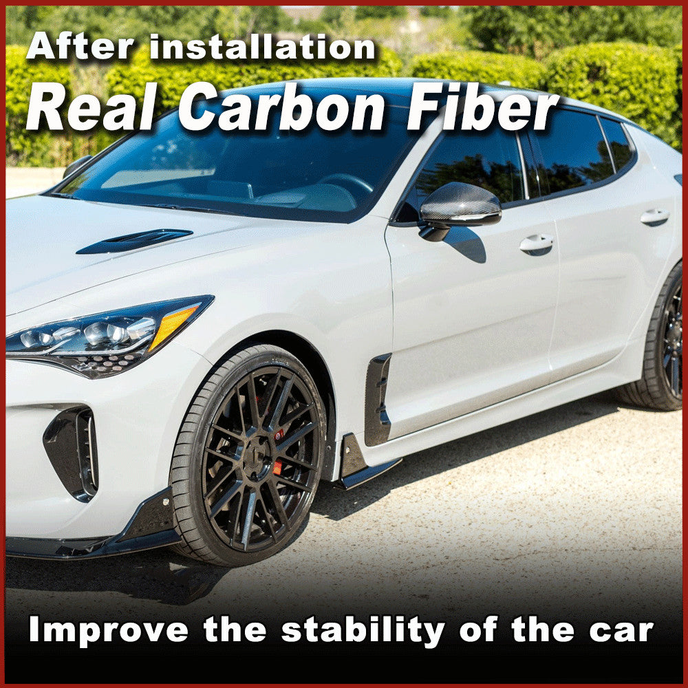 for Kia stinger 2018-23 REAL CARBON FIBER Side Wing Air Fender Intake Vent Cover