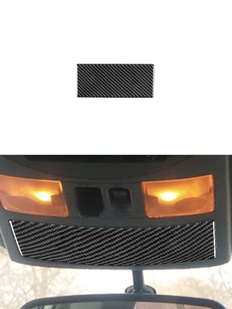 2Pcs Carbon Fiber Door's Pillar Cover Trim Type B For Sonic 2012-2016 v