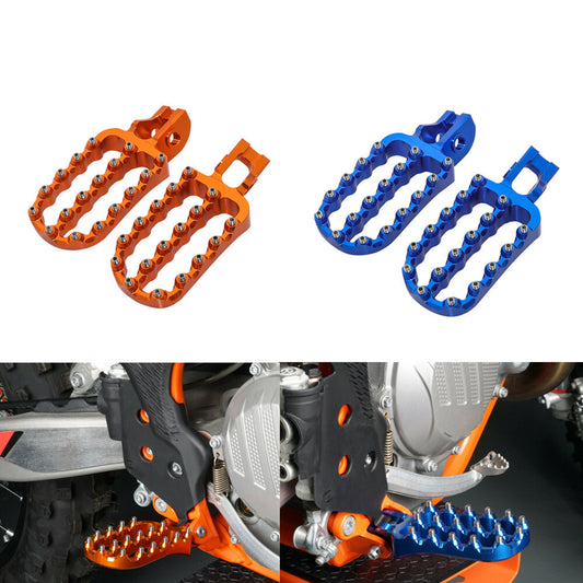 CNC Wide Footrest Pedals Foot Peg For Husqvarna TE250i TE300i TX FX TC FC 17-22 Q