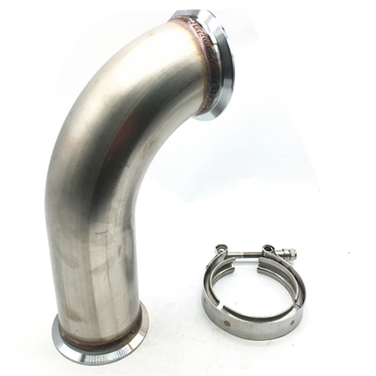 1Set 3 Car 90° Garrett w/clamp Pipe Short Leg 6 Universal Downpipe Part Q