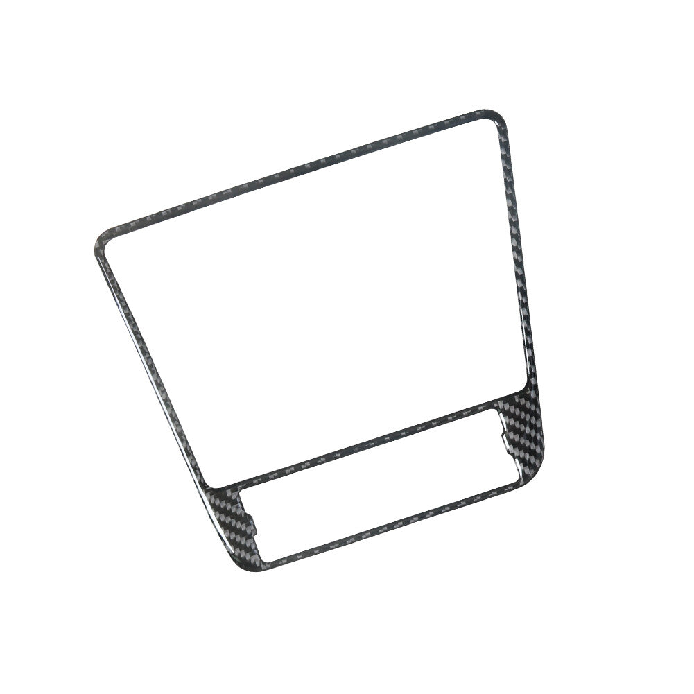 Carbon Fiber Manual Gear Shift Panel Frame Trim Sticker for Audi A4 S4 2005-2008 v