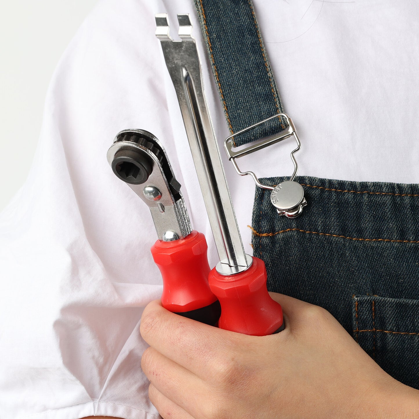2PCS Automatic Slack Adjuster Tool Set Release Tool Wrench Efficiency Ratchet Q