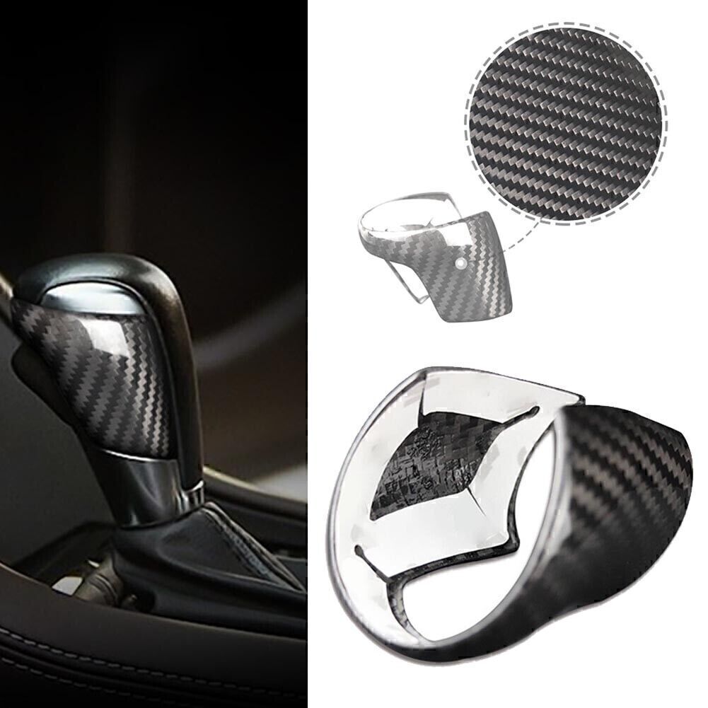 for Mazda Atenza Axela CX-3 CX-4 CX-5 CX8 Carbon Look Gear Shift Knob Cover Trim