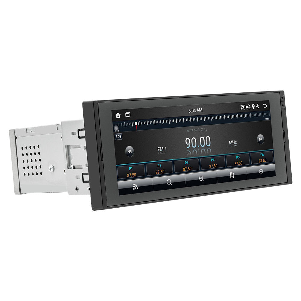 1Din 6.86in Car Stereo Radio MP5 For Apple CarPlay Android Auto BT GPS Navi WiFi