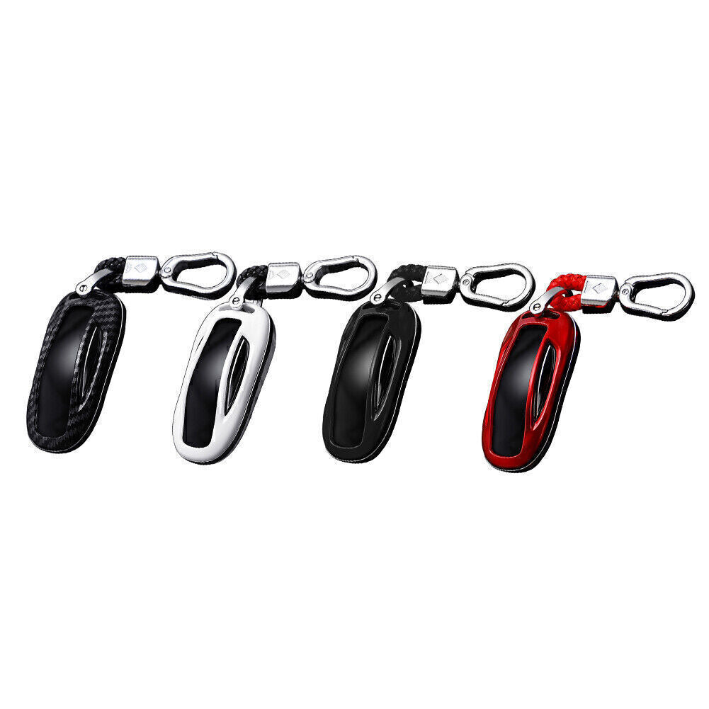 for Tesla Model X Carbon Fiber Style Car for Smart Key Fob Case Cover Q