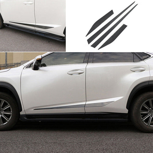 Carbon Fiber Steel Side Door Body Guard Molding Cover Trim for Lexus NX 2015-21