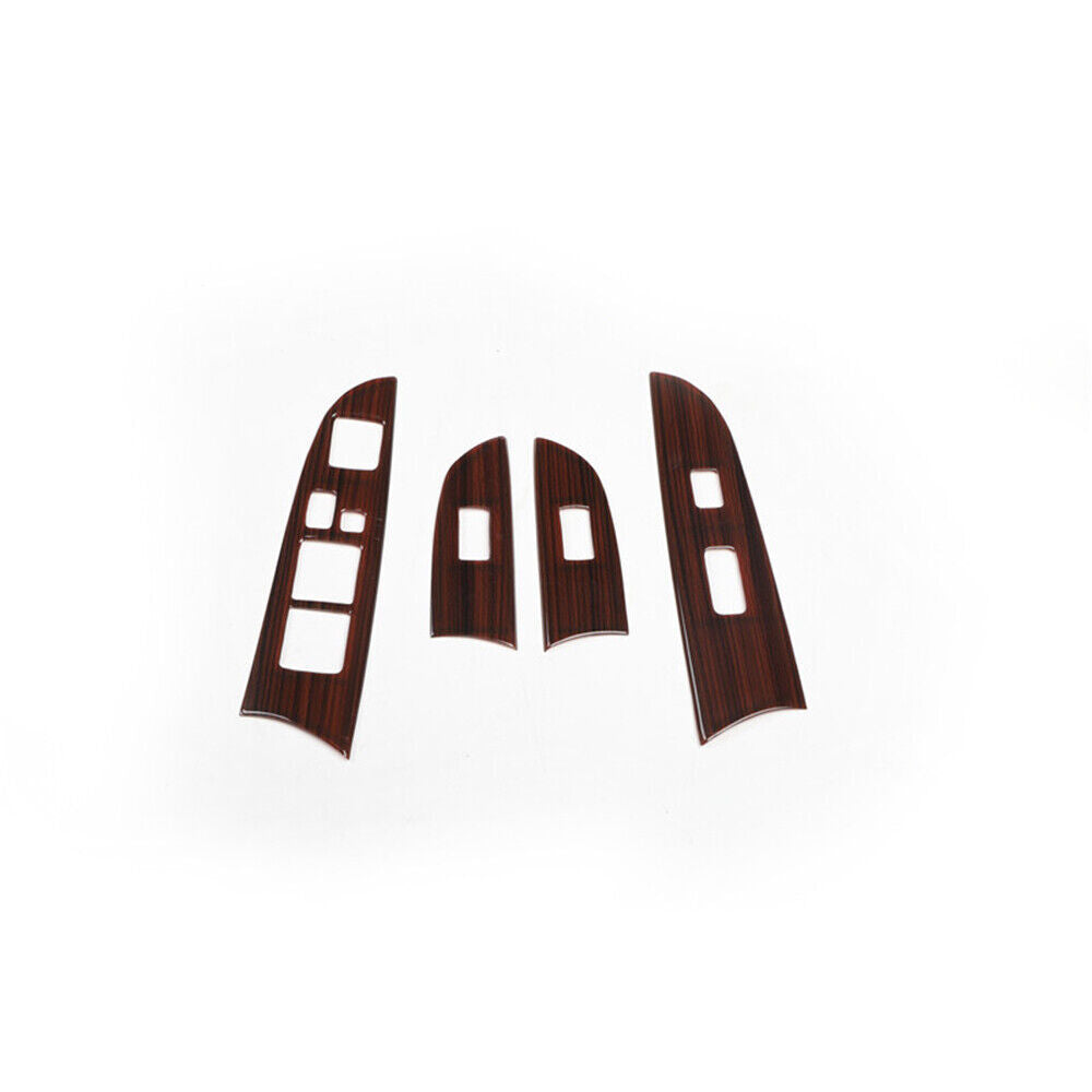 Glass Window Lifting Lock Panel Trim Interior Fit for Lexus IS 2006-11 Red Wood