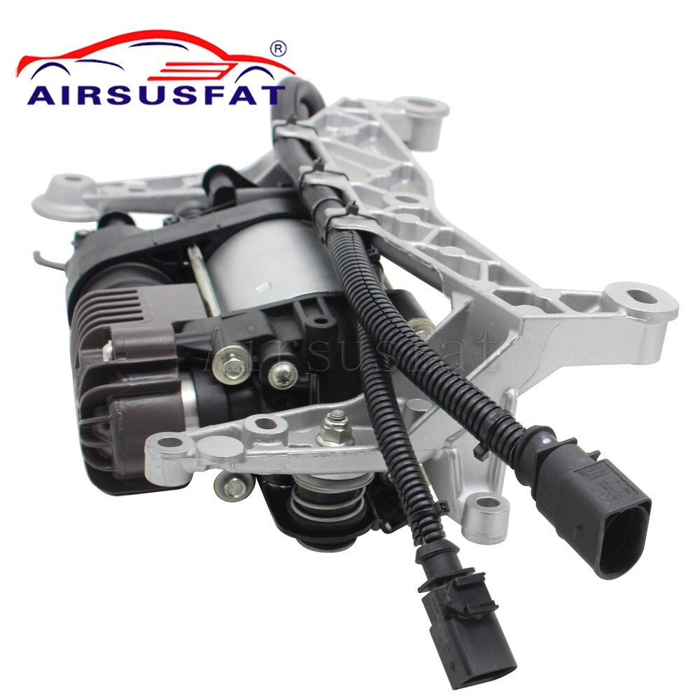 Air suspension compressor pump with bracket suitable for Volkswagen Touareg II for Cayenne 958 2011-17