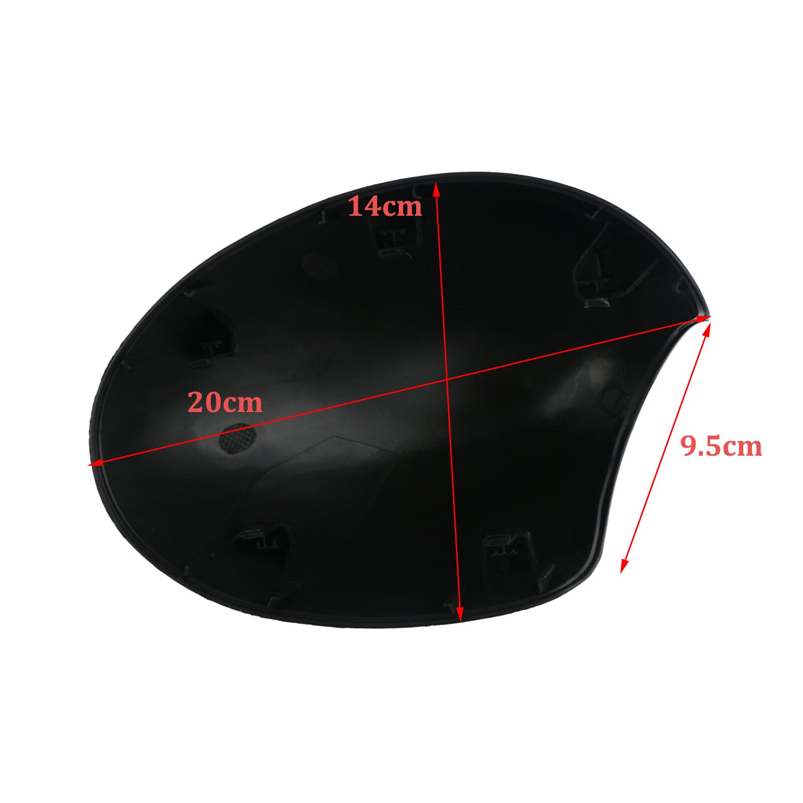 2x Door Wing Mirrors Cover Cap for Mini Cooper R55 R56 R57 R58 R60 Gloss Black
