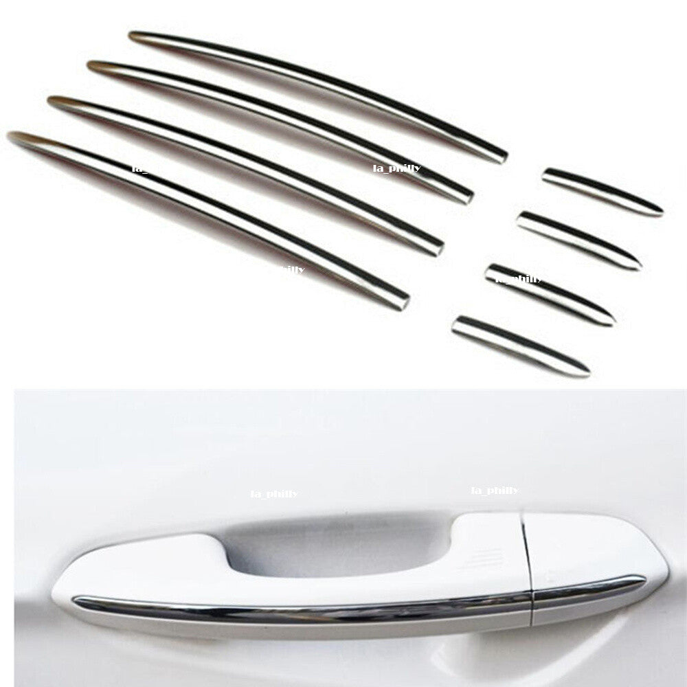 8Pcs for FORD Fusion Mondeo 1.5T 2013-2016 Chrome Door Handle Stripes Cover Trim