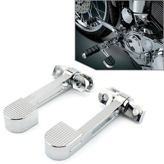 for Harley Sportster XL 883 1200 Softail FXWG FXR Chrome Heel Foot Rest Pegs