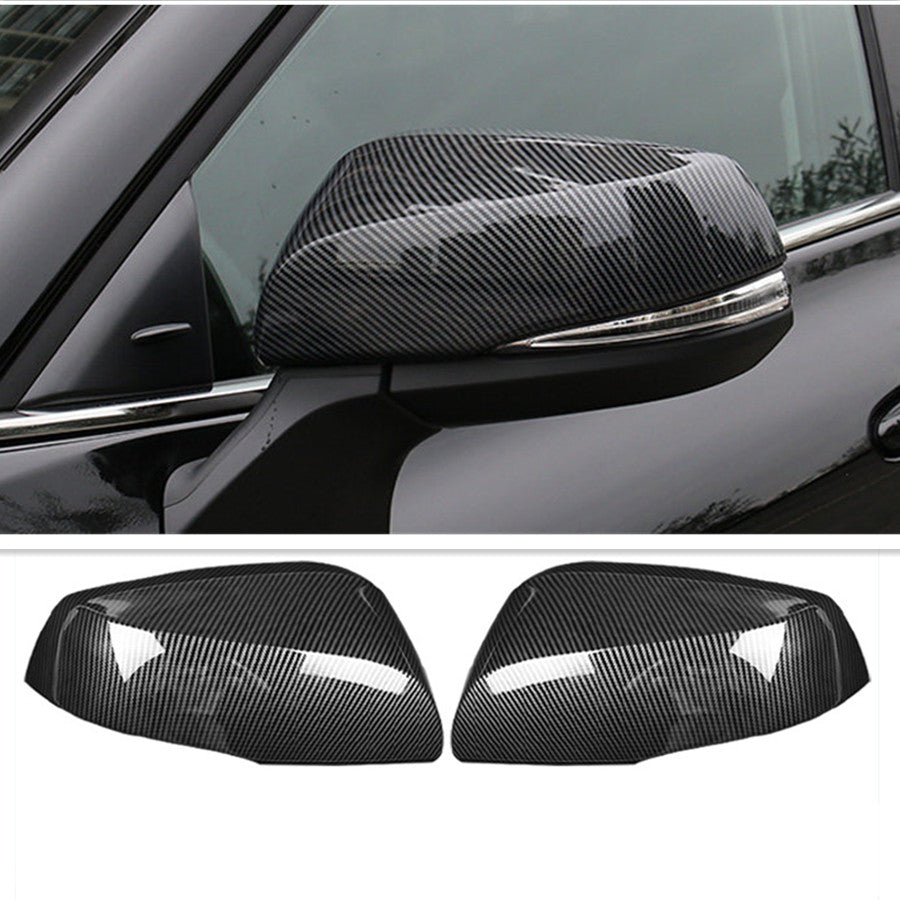 Carbon Fiber Rearview Mirror Cover Trim Fit For Highlander 2020-2023 v