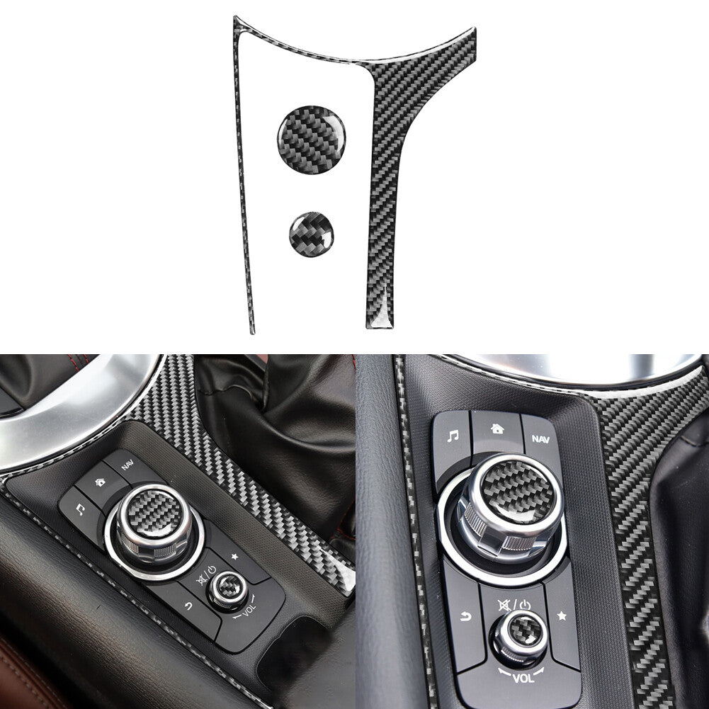 Carbon Fiber Right Side of Steering Wheel Cover Trim for Cayenne 2003-10 v
