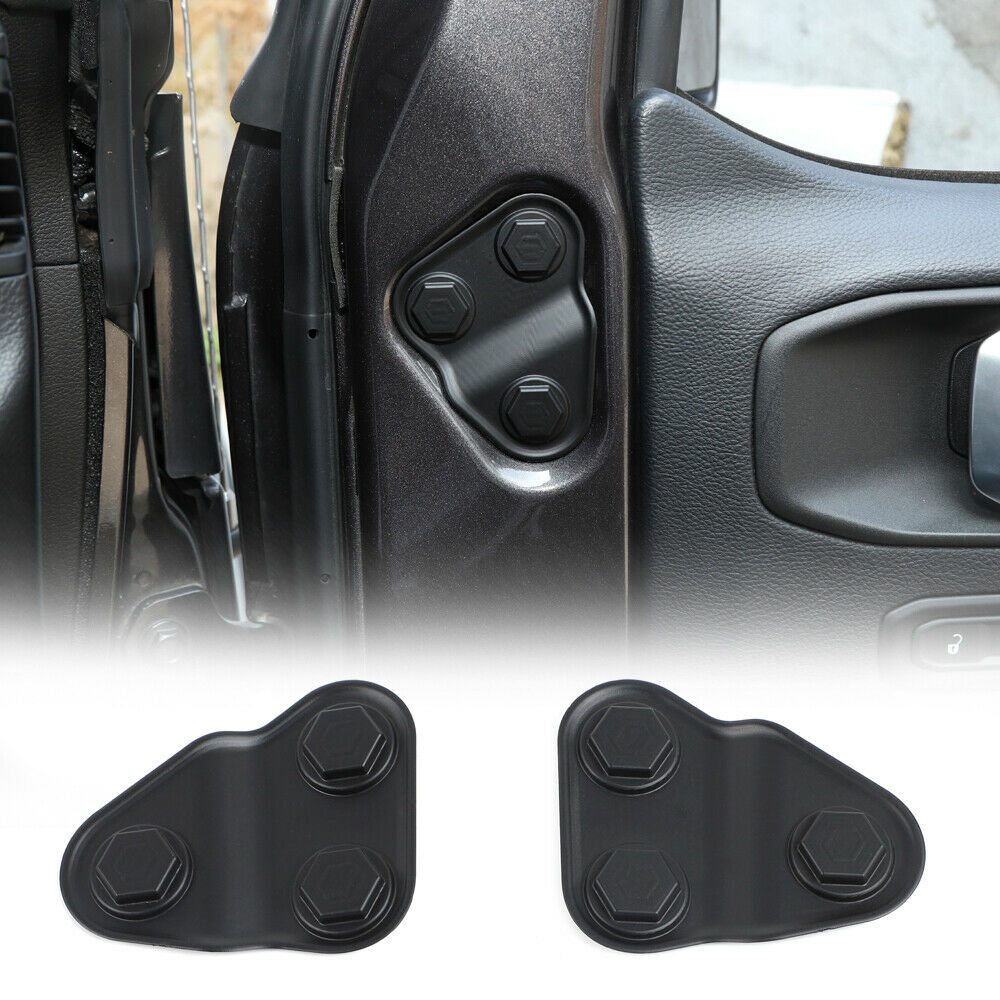 Black door lock cover screw protection strip for Jeep for Wrangler JL JT 18+