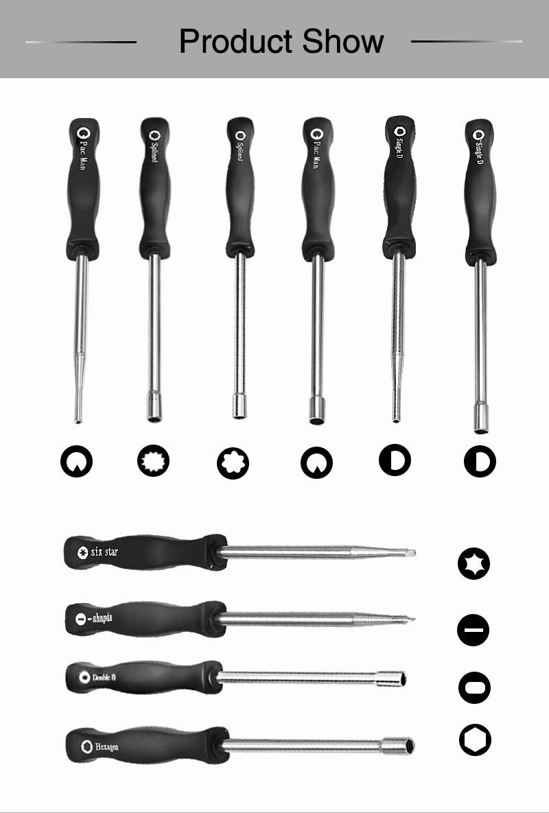 Professional 10-piece screwdriver set, carburetor adjustment tool (single piece) Q