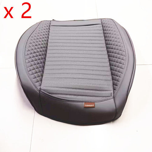Full Surround Front Car for Seat Cover Breathable PU Leather Pad Mat Chair Protector Q