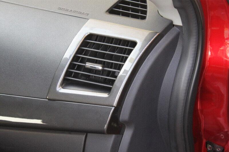 Carbon Fiber Console LR Air Outlet Vent Cover for Mitsubishi Lancer Evo 08-17
