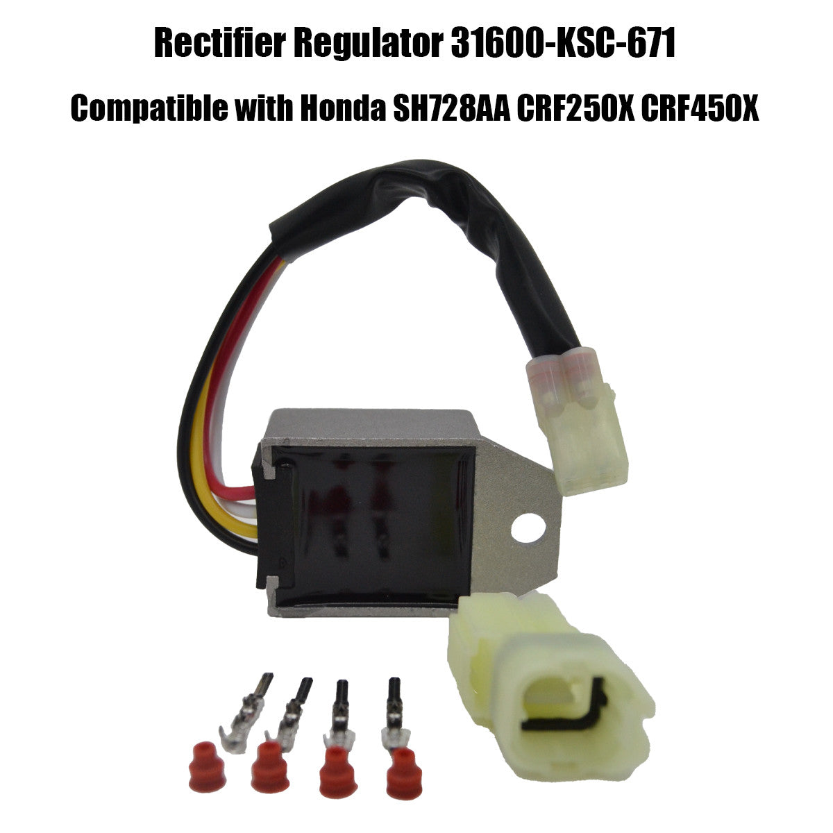 Rectifier regulator 31600-KSC-671 compatible with for Honda SH728AA CRF250X CRF450X Q