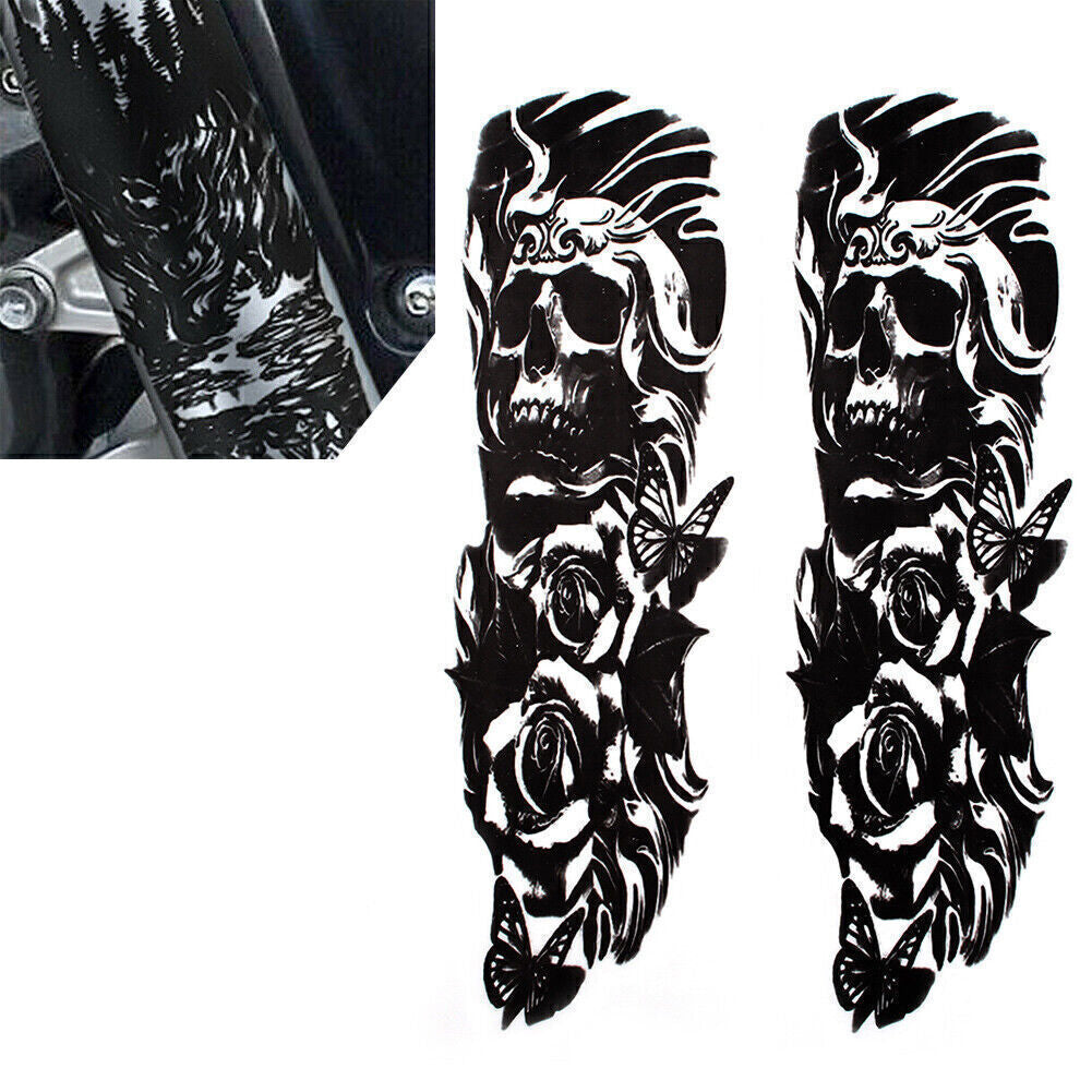 for Harley for Yamaha 175mm Front Fork Decal Medallion Nameplate Stickers Universal Q