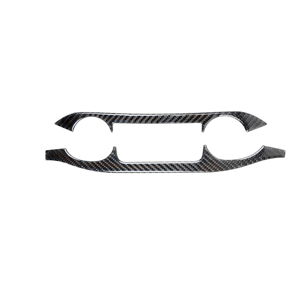 9Pcs Red Central Control Type-C Trim Carbon Fiber For Tacoma 2012-2015 v