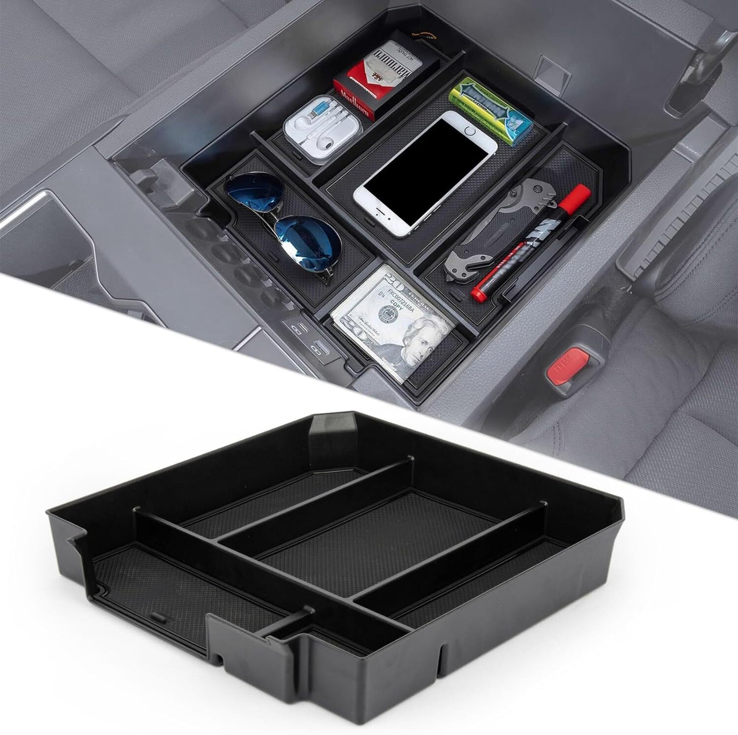 Center console armrest storage tray accessory for 2023-2024 Sequoia n