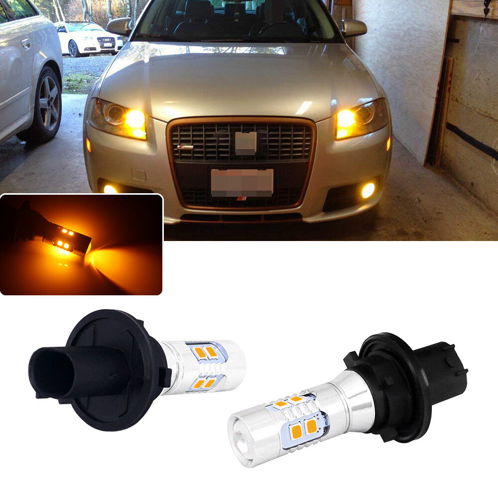 No Error PH24WY LED Bulb Front Turn Signal Light Suitable for for Cadillac CTS for Audi A4 Q5- v